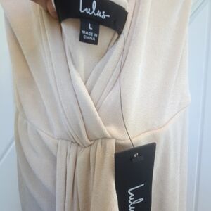 LULU'S ceeam V-neck dress